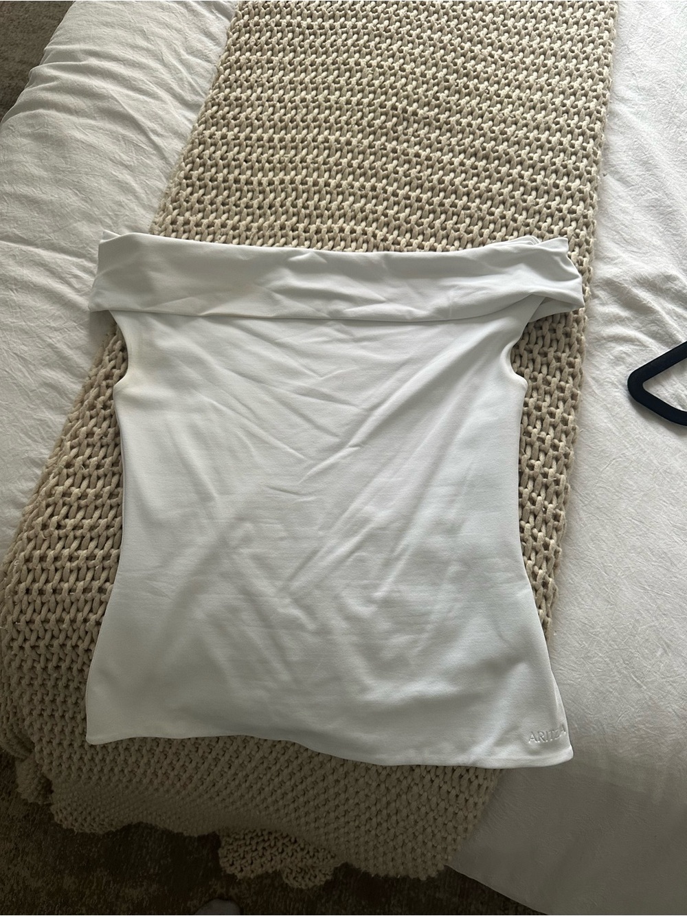 Aritzia Off-Shoulder White Camisole